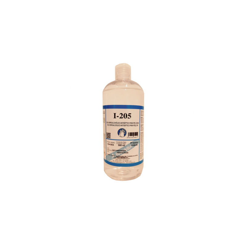Gel hidroalcohólico desinfectante I-205 500ml